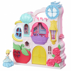 *Игрушка Hasbro Disney Princess Замок для маленьких кукол Принцесс: удобно храни и бери с собой