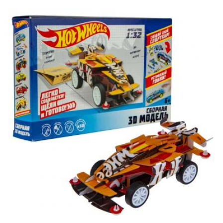 Сборная модель "Winning Formula" (пласт, в компл. 1 автомобиль, 2 инерц. двигателя, Hot Wheels