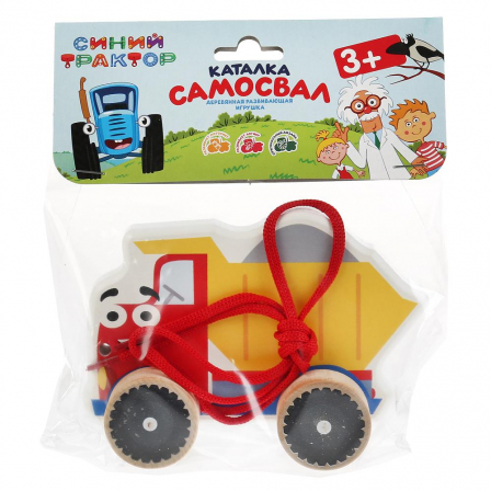 Каталка "Синий трактор Самосвал" 12см в кор.16шт