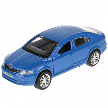 Машина металл SKODA OCTAVIA СИНИЙ, 12см, открыв. двери, инерц.Технопарк