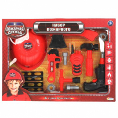 Набор пожарного с каской, в кор. 48*35*6см ИГРАЕМ ВМЕСТЕ в кор.2*12шт