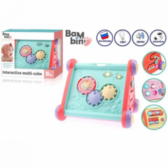 Многофункциональная развивающая игрушка Сортер Bambini, свет/звук, русифицированная  упак.