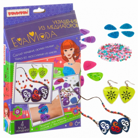 Набор для творчества от BONDIBON и EVA MODA, Украшения из медиаторов, арт 609