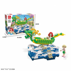 Ф Конструктор Dream Town Лодка-дракон 80006 (268дет) (18/36)