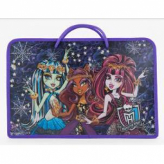 Папка для тетрадей с ручками "Monster High",