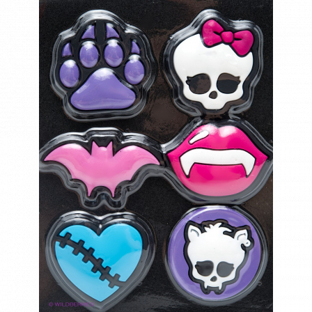 Кнопки "Monster High" с резиновыми головками