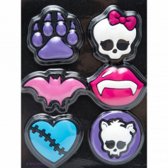 Кнопки "Monster High" с резиновыми головками