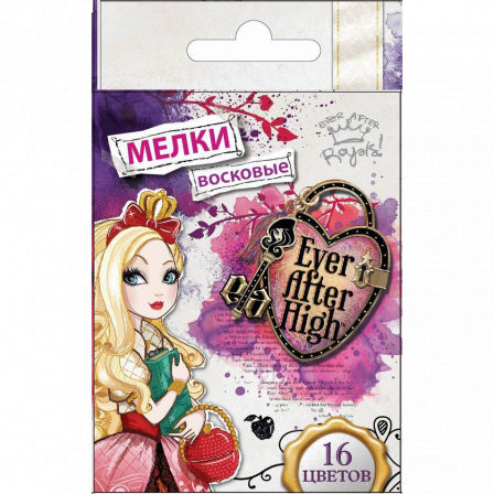 Мелки восковые  "Ever After High",16 цв