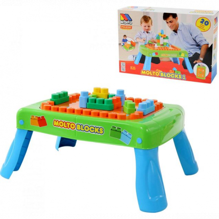 Игровой набор с конструктором (20 эл.)зеленый (1 шт)