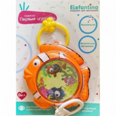 Игрушка-подвеска Рыбка "Elefantino" с музыкой, картинка вращается, в блист. 15*12*4 см