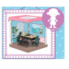 Домик для кукол  "Girl's club", кукла в компл. (в ассорт.), свет. эффекты, размер