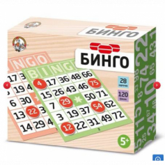 Игра настольная "Бинго" (карт.фишки)