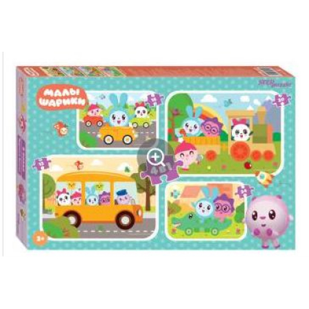 Мозаика "puzzle" 4в1 "Малышарики" (RIKI)