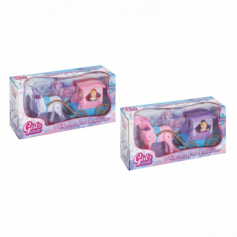 Карета "Girl's club" функц. с ходячей лошадкой.8504