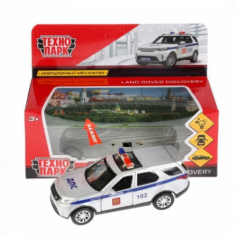 Машина мет.Технопарк Land Rover Discovery Полиция12см,инерц,