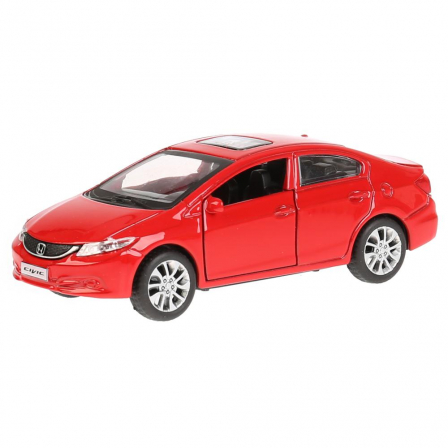 Машина металл "Технопарк" Honda Civic 12см, инерц,открыв.двери,красный