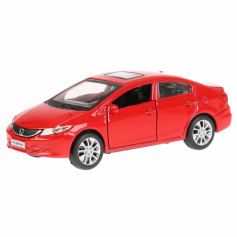 Машина металл "Технопарк" Honda Civic 12см, инерц,открыв.двери,красный