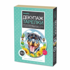 Декупаж тарелки Мечта о небе