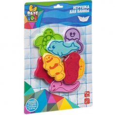 Игровой набор для купания, EVA фигуры "Морсие обитатели", Bondibon, 8 шт.,