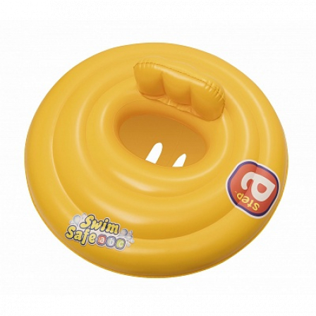 Круг для плавания с сиденьем и спинкой трехкамерный Swim Safe, ступень A 69 см Bestway (Арт. 32096)