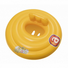 Круг для плавания с сиденьем и спинкой трехкамерный Swim Safe, ступень A 69 см Bestway (Арт. 32096)