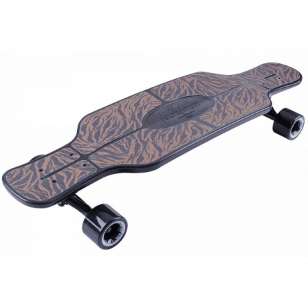 Скейтборд пластиковый Safari 31 brown 1/4