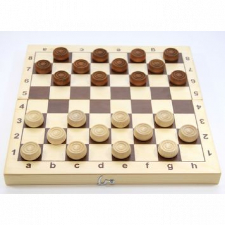 Игра настольная "Шашки" деревянные (поле 29см х 29см)