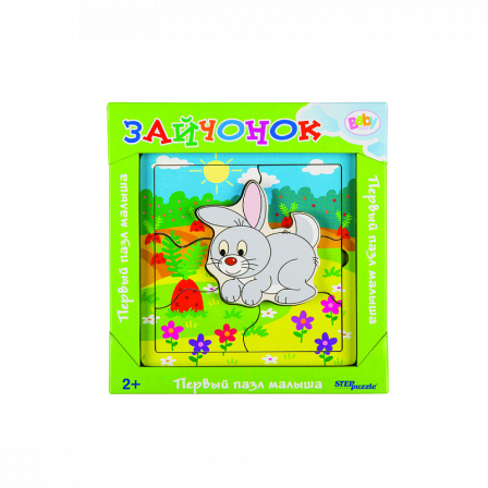 Игра из дерева "Зайчонок" (собираем по картинке) (Baby Step)