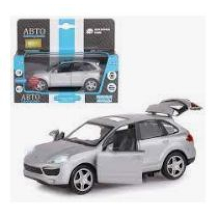 Машинка металл. ТМ "Автопанорама"  1:24 Porsche Cayenne S, серый, откр. двери, капот и багажник