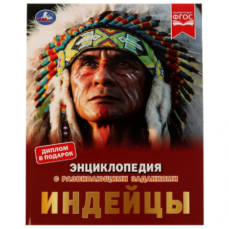 Книга Индейцы. Энциклопедия с развивающими заданиями. Булдакова Екатерина. 197х255 мм.