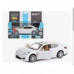 Машинка металл.ТМ "Автопанорама" 1:32  Porsche Panamera S,белый, свет, звук, откр. двери, ине