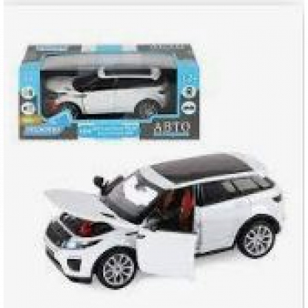 Машинка металл.ТМ "Автопанорама" 1:32  Range Rover Evoque, белый, свет, звук, откр. двери и к