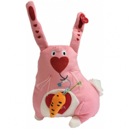 *Мягкая игрушка  "Gulliver", Зайка люблю, 20 см.