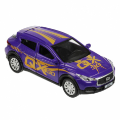 Машина металл INFINITI QX30 ДЛЯ ДЕВОЧЕК 12 см, двери, багаж, инерц, кор. Технопарк в кор.2*36шт