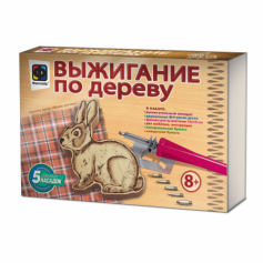 Выжигание по дереву. Деревянная фигура. Заяц