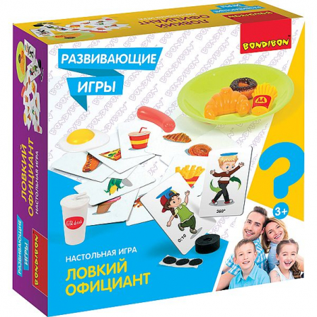 Развивающие настольные игры Bondibon «ЛОВКИЙ ОФИЦИАНТ», BOX
