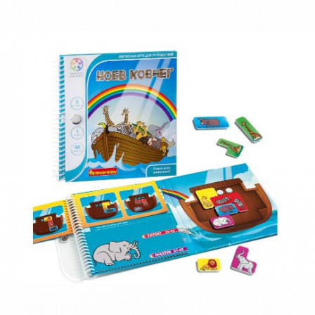Магнитная игра Bondibon для путешествий, НОЕВ КОВЧЕГ, SGT 240 RU.