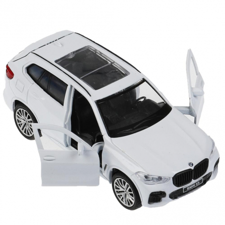 Машина металл BMW X5 M-SPORT 12 см, двери, багаж, бел, кор. Технопарк в кор.2*36шт