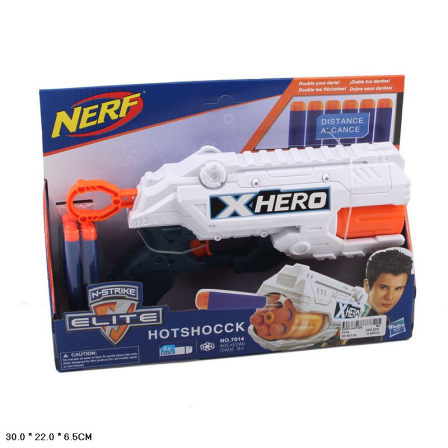 Ф Пистолет-бластер Нерф XHero 42/84