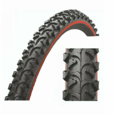 Велопокрышка 26" х1,95  с красной полосой H-518 LU089666