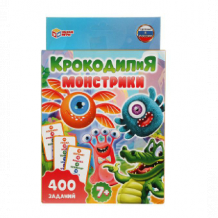 КрокодилиЯ Монстрики. Развивающие карточки. 80 карточек. Кор.: 138х170х40мм. Умные игры в кор.50шт