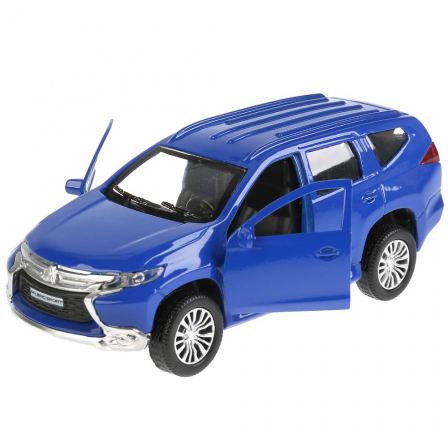 Машина металл "Технопарк" "MITSUBISHI PAJERO SPORT" 12см, открыв. двери, инерц., синий.