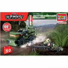 Конструктор зрк+снайпер,  50 дет. Город мастеров