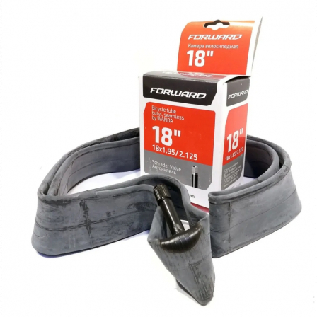 Велокамера 18"х1.95/2.125, TU18, Бутил, Schrader (AV), WANDA, VTU18NR1751951