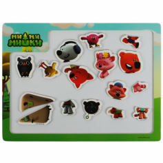 Игрушка деревянная Ми-ми-мишки доска магнитная 23*30 см Буратино