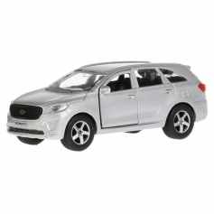 Машина металл KIA Sorento Prime серебристый 12 см, откр.дв., багаж.,Технопарк
